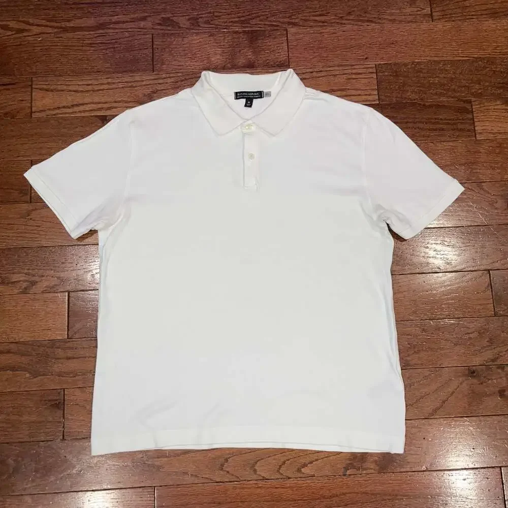 Banana Republic Luxury Touch Performance Polo Shirt White Men’s Medium